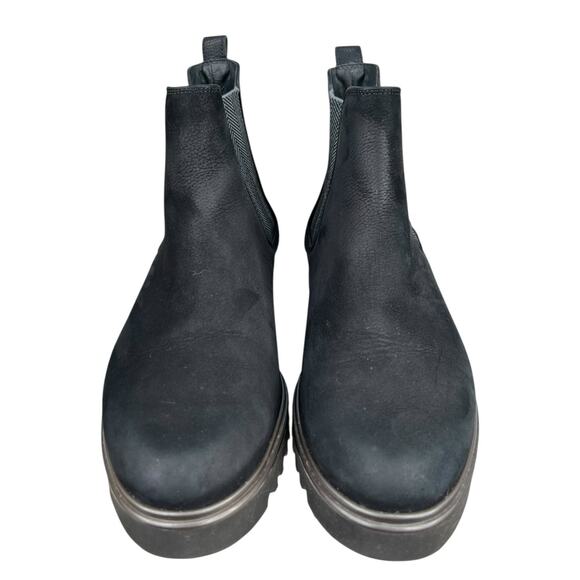 Paul Green Women’s Vienna Black Suede Lug Sole Chelsea Boot Size 6 US 8.5 - Picture 7 of 12